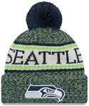 New Era NFL Sideline Winter Bobble M&uuml;tze - Seattle Seahawks