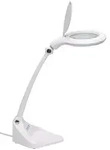 MAUL Lupenleuchte MAULiris LED 6.500 K dimmbar Standfu&szlig; wei&szlig;