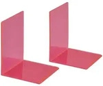 MAUL Buchst&uuml;tze Acryl 10 x 10 x 13 cm pink transparent