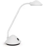 MAUL Tischleuchte MAULarc LED 3.000 K Standfu&szlig; wei&szlig;