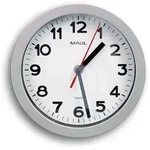 MAUL Wanduhr MAULstep &Oslash; 20 x 4.4 cm Kunststoff 1 x AA (1.5 V) silber