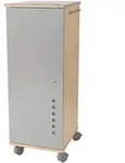 Rocada Mobiler Arbeitsplatz 47 x 120 x 50 cm grau buche