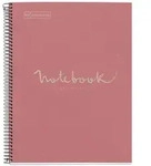 MIQUELRIUS Notizbuch Eco Emotions 1 A4 kariert Spiralbildung pink