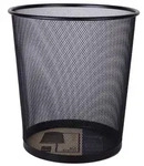 DELI Abfallbeh&auml;lter Mesh 12 l 26.6 x 26.6 x 28.8 cm schwarz