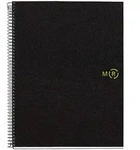 MIQUELRIUS Notizbuch Eco Design 4 A4 kariert Spiralbildung schwarz