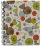 MIQUELRIUS Notizbuch Eco Design 4 A5 kariert Spiralbildung V&ouml;gel Blumen colour...