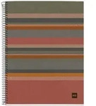 MIQUELRIUS Notizbuch Eco Design 4 A4 kariert Spiralbildung Linien gr&uuml;n braun...