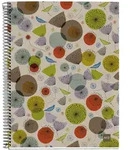 MIQUELRIUS Notizbuch Eco Design 4 A4 kariert Spiralbildung V&ouml;gel Blumen colour...