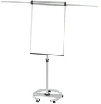 MAUL Flipchart MAULsolid Rundfu&szlig; Rollen 63 x 71 x 196 cm grau