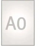 Klapprahmen MAULstandard, A0 Aluminiumrahmen 25 mm