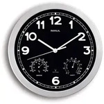 MAUL Wanduhr MAULdrive &Oslash; 30 x 5 cm funkgesteuert Kunststoff 1 x AA (1.5 V) silber