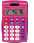 MAUL Tischrechner MJ 450 Solar Batterie 1-zeilig, 8 Ziffern pink