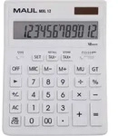 MAUL Tischrechner MXL 12 Solar Batterie 1-zeilig, 12 Ziffern wei&szlig;