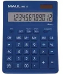 MAUL Tischrechner MXL 12 Solar Batterie 1-zeilig, 12 Ziffern hellblau