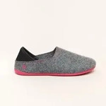 Gottstein Wool Slip-On | Damen Filz-Hausschuh | Farbe grey/raspberry | Pantoffel in