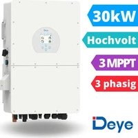 Deye SUN-30K-SG02HP3-EU-AM3 30kW Hochvolt Hybrid-Wechselrichter 3-Phasig