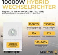 Deye SUN-10K-SG01HP3-EU-DM2 10kW Hochvolt Hybrid-Wechselrichter 3-Phasig