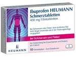 Heumann Ibuprofen Schmerztabletten 400 mg Filmtabletten 10 St