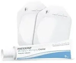 ANESDERM 25 mg/g Creme + 10 Pflaster 5X5 g