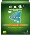 nicorette Kaugummi 4mg freshfruit zur Rauchentw&ouml;hnung 210 St