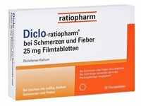 Diclo-ratiopharm bei Schmerzen und Fieber 25mg Filmtabletten 20 Stück