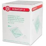 Noba Nobatop 8 Vliesstoffkompressen steril vierfach gelegt, 7,5 x 7,5 cm, 50 x 2