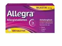 Allegra - schnell bei Heuschnupfen & ganzjährigen Allergien Tabletten 100 Stück