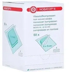 Noba Nobatop 8 Vliesstoffkompressen steril vierfach gelegt, 5 x 5 cm, 50 x 2 St&uuml;ck