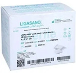 Ligasano wei&szlig; Verband 1x5x5 cm steril 10 St