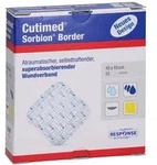 Cutimed Sorbion Border Wundauflage 10x10 12 St
