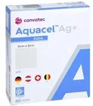 Aquacel Ag+ Extra 5x5 cm Kompressen 10 St