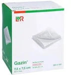 Gazin Mullkomp.7,5x7,5 cm steril 8fach 25X2 St