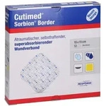 Cutimed Sorbion Border Wundauflage 15x15 12 St
