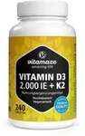 Vitamin D3 K2 2000 I.e./100 &mu;g Hochdosiert Tabl. 240 St