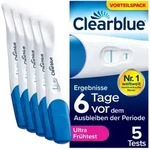 Clearblue Schwangerschaftstest Fr&uuml;he Erkennung 5 St