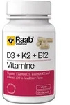 Raab Vitalfood Vitamin D3 K2 B12 Kapseln 60 St