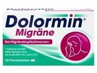 Dolormin Migräne 400 mg Ibuprofen bei Migränekopfschmerzen Filmtabletten 30 Stück