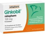 Ginkobil ratiopharm 120mg mit Ginkgo biloba 30 St