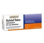 SchlafTabs-ratiopharm&reg; 25 mg 20 St