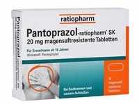 Pantoprazol-ratiopharm SK 20mg Tabletten magensaftresistent 14 Stück