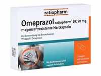 Omeprazol-ratiopharm SK 20mg Kapseln magensaftresistent 7 Stück
