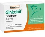 Ginkobil ratiopharm 120mg mit Ginkgo biloba 60 St