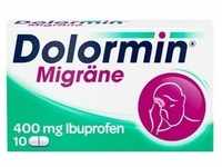 Dolormin Migräne 400 mg Ibuprofen bei Migränekopfschmerzen Filmtabletten 10...