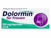 Dolormin für Frauen bei Menstruationsbeschwerden mit Naproxen Tabletten 20 Stück