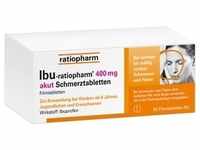 Ibu-ratiopharm® 400 mg akut Schmerztabletten Filmtabletten 50 Stück