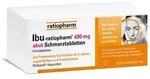 Ibu-ratiopharm&reg; 400 mg akut Schmerztabletten 50 St