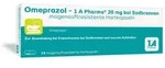 Omeprazol - 1 A Pharma 20 mg magensaftresistente Hartkapseln 14 St