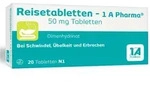 Reisetabletten-1 A Pharma 20 St