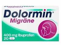 Dolormin Migräne 400 mg Ibuprofen bei Migränekopfschmerzen Filmtabletten 20 Stück
