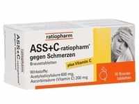 ASS+C-ratiopharm gegen Schmerzen Brausetabletten 10 Stück